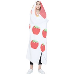 Strawberry T- Shirt We Love Fruit Straberries And Worms T- Shirt Wearable Blanket by maxcute