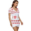 Strawberry T- Shirt We Love Fruit Straberries And Worms T- Shirt Low Cut Cap Sleeve Mini Dress View3