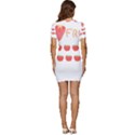 Strawberry T- Shirt We Love Fruit Straberries And Worms T- Shirt Low Cut Cap Sleeve Mini Dress View4