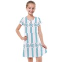 Stripes T- Shirt Pastel Stripes, Twirls And Swirls T- Shirt Kids  Cross Web Dress View1