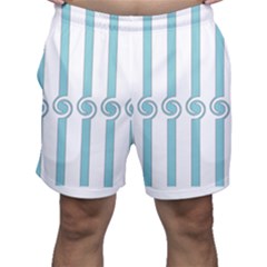 Stripes T- Shirt Pastel Stripes, Twirls And Swirls T- Shirt Men s Shorts