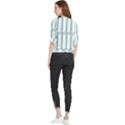 Stripes T- Shirt Pastel Stripes, Twirls And Swirls T- Shirt Quarter Sleeve Blouse View2