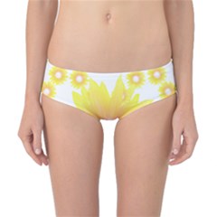 Sunflower Heart T- Shirt Sunflower Hearts, Sunflowers, Heart, Bloom T- Shirt Classic Bikini Bottoms by maxcute