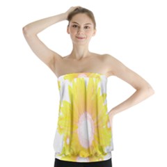 Sunflower Heart T- Shirt Sunflower Hearts, Sunflowers, Heart, Bloom T- Shirt Strapless Top by maxcute