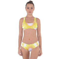 Sunflower Heart T- Shirt Sunflower Hearts, Sunflowers, Heart, Bloom T- Shirt Criss Cross Bikini Set by maxcute