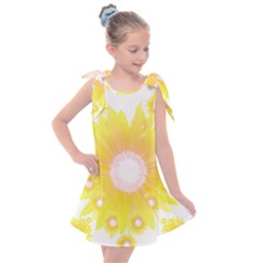 Sunflower Heart T- Shirt Sunflower Hearts, Sunflowers, Heart, Bloom T- Shirt Kids  Tie Up Tunic Dress by maxcute