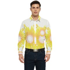 Sunflower Heart T- Shirt Sunflower Hearts, Sunflowers, Heart, Bloom T- Shirt Men s Long Sleeve Pocket Shirt  by maxcute