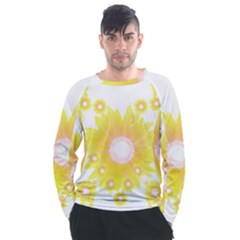 Sunflower Heart T- Shirt Sunflower Hearts, Sunflowers, Heart, Bloom T- Shirt Men s Long Sleeve Raglan Tee