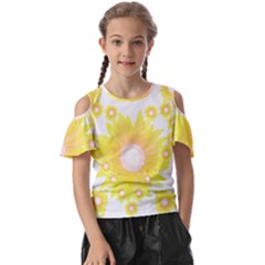 Sunflower Heart T- Shirt Sunflower Hearts, Sunflowers, Heart, Bloom T- Shirt Kids  Butterfly Cutout Tee by maxcute