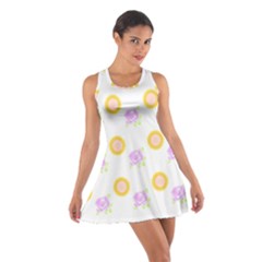 Sunflowers And Roses Pattern T- Shirt Sunflowers And Roses Pattern T- Shirt Cotton Racerback Dress by maxcute