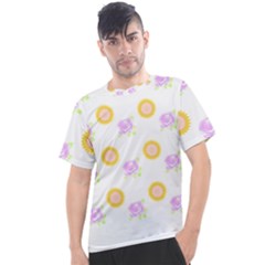 Sunflowers And Roses Pattern T- Shirt Sunflowers And Roses Pattern T- Shirt Men s Sport Top by maxcute