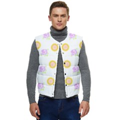 Sunflowers And Roses Pattern T- Shirt Sunflowers And Roses Pattern T- Shirt Men s Short Button Up Puffer Vest	 by maxcute