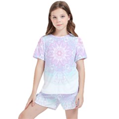 Symmetry T- Shirt Pastel Eye See You T- Shirt Kids  Tee And Sports Shorts Set by maxcute