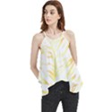 Tiger Stripes T- Shirt Gold Tiger Stripes Design T- Shirt Flowy Camisole Tank Top View1