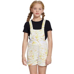 Tiger Stripes T- Shirt Gold Tiger Stripes Design T- Shirt Kids  Short Overalls by maxcute