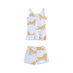 Tigers T- Shirt Golden Tigers T- Shirt Kids  Boyleg Swimsuit