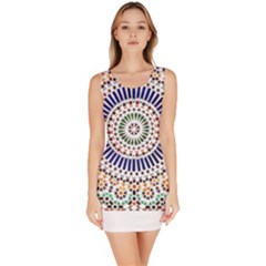 Tiles T- Shirttile Pattern, Moroccan Zellige Tilework T- Shirt Bodycon Dress by maxcute