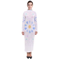 Tiles T- Shirtzellige Moroccan Mosaic Tilework T- Shirt Turtleneck Maxi Dress by maxcute