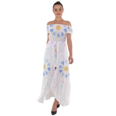 Tiles T- Shirtzellige Moroccan Mosaic Tilework T- Shirt Off Shoulder Open Front Chiffon Dress by maxcute