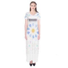 Tiles T- Shirtzellige Moroccan Mosaic Tilework T- Shirt Short Sleeve Maxi Dress by maxcute