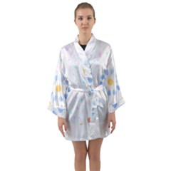 Tiles T- Shirtzellige Moroccan Mosaic Tilework T- Shirt Long Sleeve Satin Kimono by maxcute