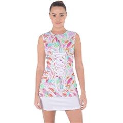 Toucan T- Shirt Toucan Pattern T- Shirt Lace Up Front Bodycon Dress by maxcute