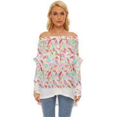 Toucan T- Shirt Toucan Pattern T- Shirt Off Shoulder Chiffon Pocket Shirt by maxcute