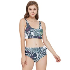 Tropic T- Shirt Tropic Botanicals T- Shirt Frilly Bikini Set by maxcute