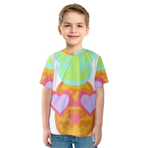 Tropical Fruit T- Shirt P I N E A P P L E A T S E A F U N N Y D E S I G N F O R W O M E N S T- Shirt Kids  Sport Mesh Tee by maxcute