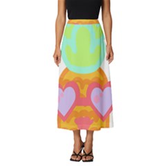 Tropical Fruit T- Shirt P I N E A P P L E A T S E A F U N N Y D E S I G N F O R W O M E N S T- Shirt Classic Midi Chiffon Skirt