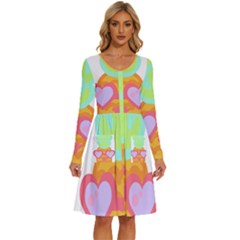 Tropical Fruit T- Shirt P I N E A P P L E A T S E A F U N N Y D E S I G N F O R W O M E N S T- Shirt Long Sleeve Dress With Pocket