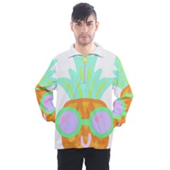 Tropical Fruit T- Shirt Pineapple At Sea T- Shirt Men s Half Zip Pullover by maxcute