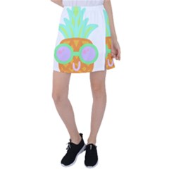 Tropical Fruit T- Shirt Pineapple At Sea T- Shirt Tennis Skirt by maxcute