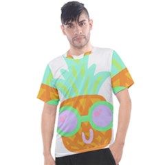 Tropical Fruit T- Shirt Pineapple At Sea T- Shirt Men s Sport Top by maxcute