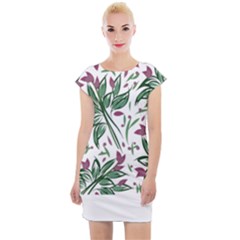 Tropical Island T- Shirt Pattern Love Collection 2 Cap Sleeve Bodycon Dress by maxcute