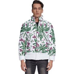 Tropical Island T- Shirt Pattern Love Collection 2 Men s Puffer Bubble Jacket Coat by maxcute