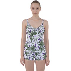 Tropical Island T- Shirt Pattern Love Collection 3 Tie Front Two Piece Tankini by maxcute