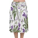 Tropical Island T- Shirt Pattern Love Collection 3 Velvet Flared Midi Skirt View1