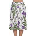 Tropical Island T- Shirt Pattern Love Collection 3 Velvet Flared Midi Skirt View2