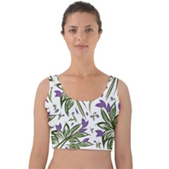 Tropical Island T- Shirt Pattern Love Collection 3 Velvet Crop Top by maxcute