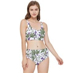 Tropical Island T- Shirt Pattern Love Collection 3 Frilly Bikini Set by maxcute