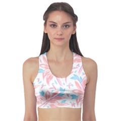 Tropical Island T- Shirt Pattern Love Collection T- Shirt Sports Bra by maxcute