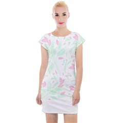 Tropical Island T- Shirt Pattern Love Collection Cap Sleeve Bodycon Dress by maxcute