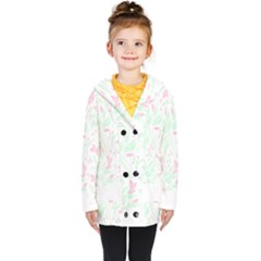 Tropical Island T- Shirt Pattern Love Collection Kids  Double Breasted Button Coat by maxcute