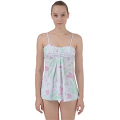 Tropical Island T- Shirt Pattern Love Collection Babydoll Tankini Set by maxcute