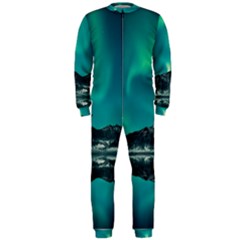 Blue And Green Sky And Mountain Onepiece Jumpsuit (men)