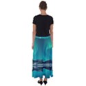 Blue And Green Sky And Mountain Flared Maxi Skirt View2