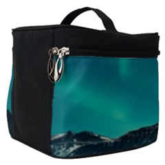 Blue And Green Sky And Mountain Make Up Travel Bag (small)