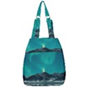 Blue And Green Sky And Mountain Center Zip Backpack View1