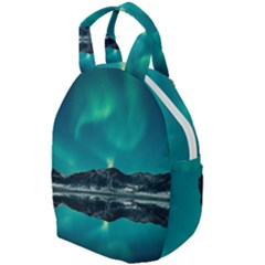 Blue And Green Sky And Mountain Travel Backpacks